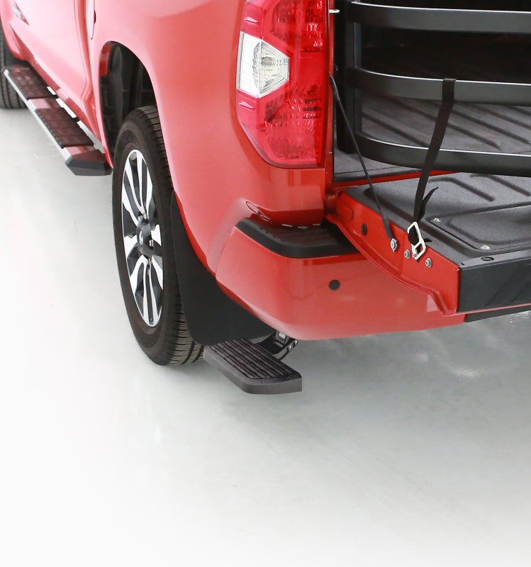 AMP Research BedStep for 2016-2017 Toyota Tundra – Retractable Rear Bumper Access Step in Black