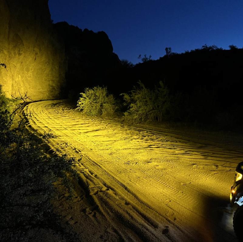 Nacho Offroad Technology Quatro Spot 4-inch Offroad LED Light Pair - Durable Automotive Lighting for Off-Road Vehicles