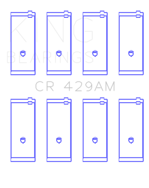 King Engine Bearings Toyota 2A/3A/4A (Size +0.5mm) Rod Bearing Set