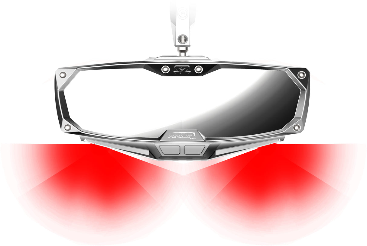 SEIZMIK Halo RA LED Rear Mirror 1.75 inch with Wide Viewing Range for Select Vehicles