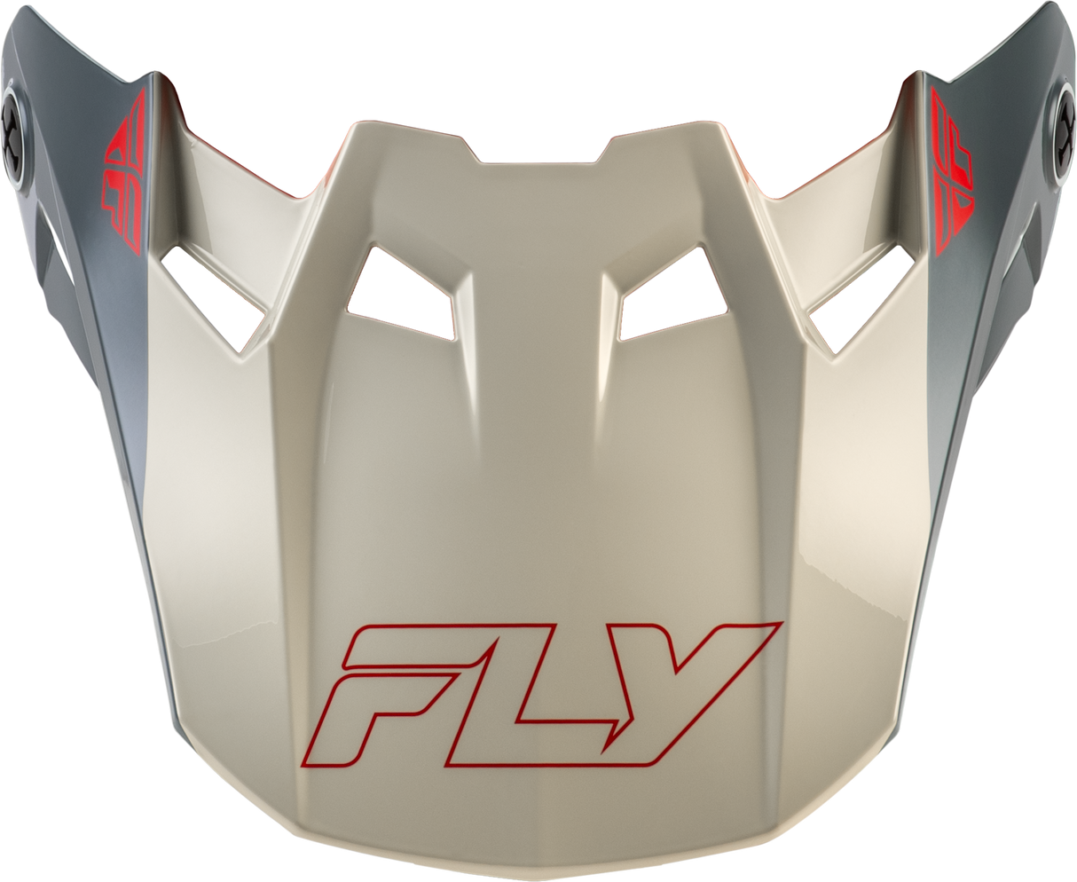 FLY Racing Formula CC Glide Visor Black/Red/Grey for Formula S, CC, and CP Helmets