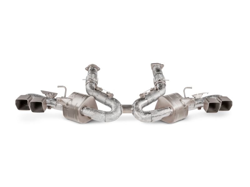 Akrapovic Slip-On Line for 2020 Chevrolet Corvette Stingray C8 with Titanium Tips