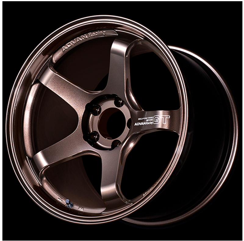 Advan GT Beyond 18x9 +38 Wheel with 5x114.3 Bolt Pattern in Racing White for Honda Accord, Toyota Camry, Ford Mustang