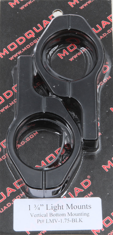 MODQUAD LMV-1.75-BLK Light Mount for Roof Rack – Black, 1.75 Inch Diameter, Fits Various Vehicles
