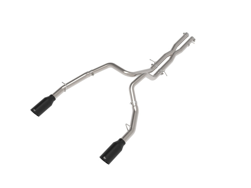 aFe Vulcan Series 3-Inch to 3-1/2-Inch Stainless Steel Cat-Back Exhaust System with Black Tips for Dodge RAM 1500 2025 with 3.0L Turbo Diesel