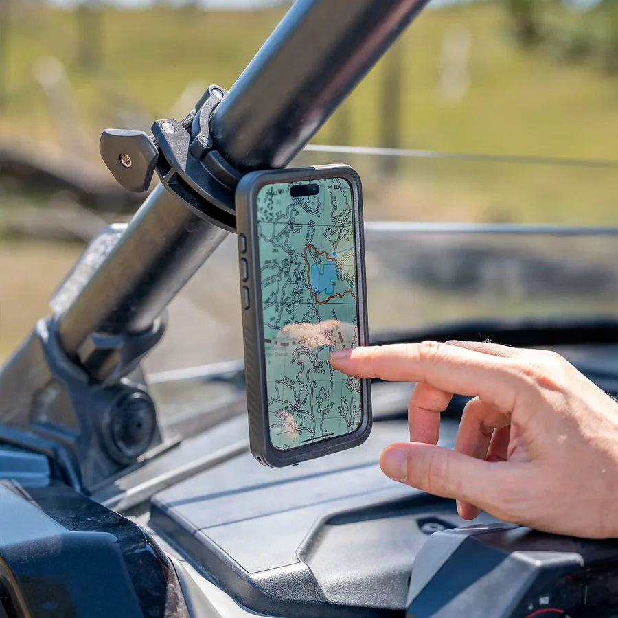 SP CONNECT Roll Cage Mount 3D Black for ATV, UTV, and Side by Side Vehicles - Part Number 52744