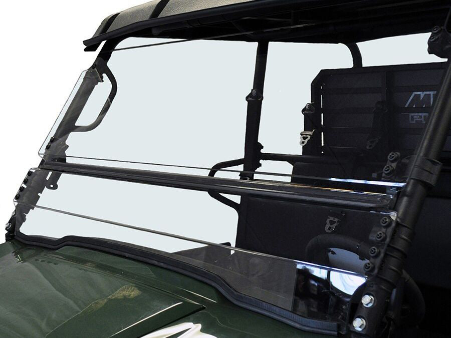 SPIKE MULEFXTWS1000 D 2 Full Tilting Windshield for 2015-2018 Kawasaki Mule Pro-Fxt & Pro-Fx Models