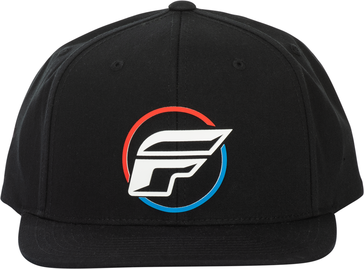 Fly Racing Fly Half Wing Hat Black - Adjustable Snapback Cap for Motorcycle and ATV Enthusiasts