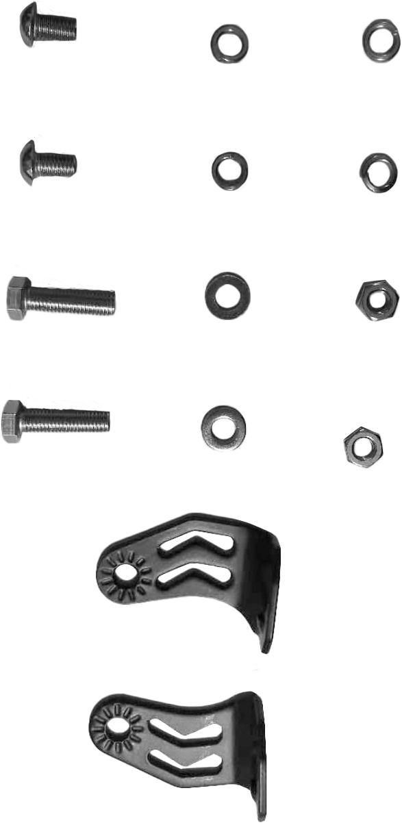 OPEN TRAIL B15 End Bracket Kit for Jeep Wrangler, Toyota Tacoma, Ford Ranger - Mounting Arm for Stealth Series Lights