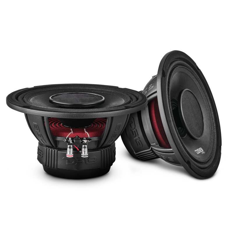 DS18 PRO-HY8.4B 8-Inch 250 Watt RMS 4 Ohm Mid-Range Loudspeaker with Water Resistant Cone for Automotive