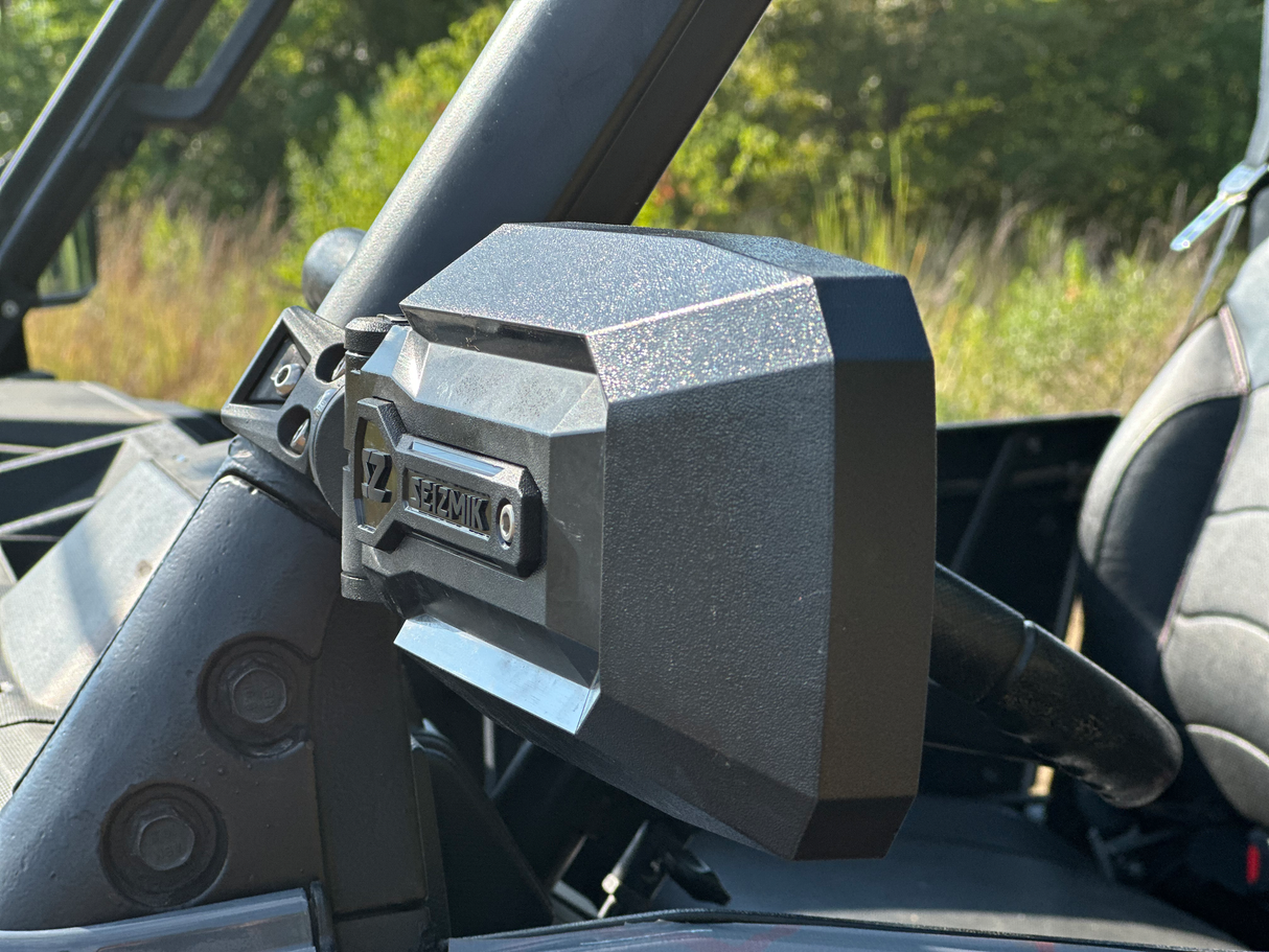 SEIZMIK Trailrider Side Mirrors Pol Pro Fit for ROPS Vehicles with Wide View Convex Safety Glass