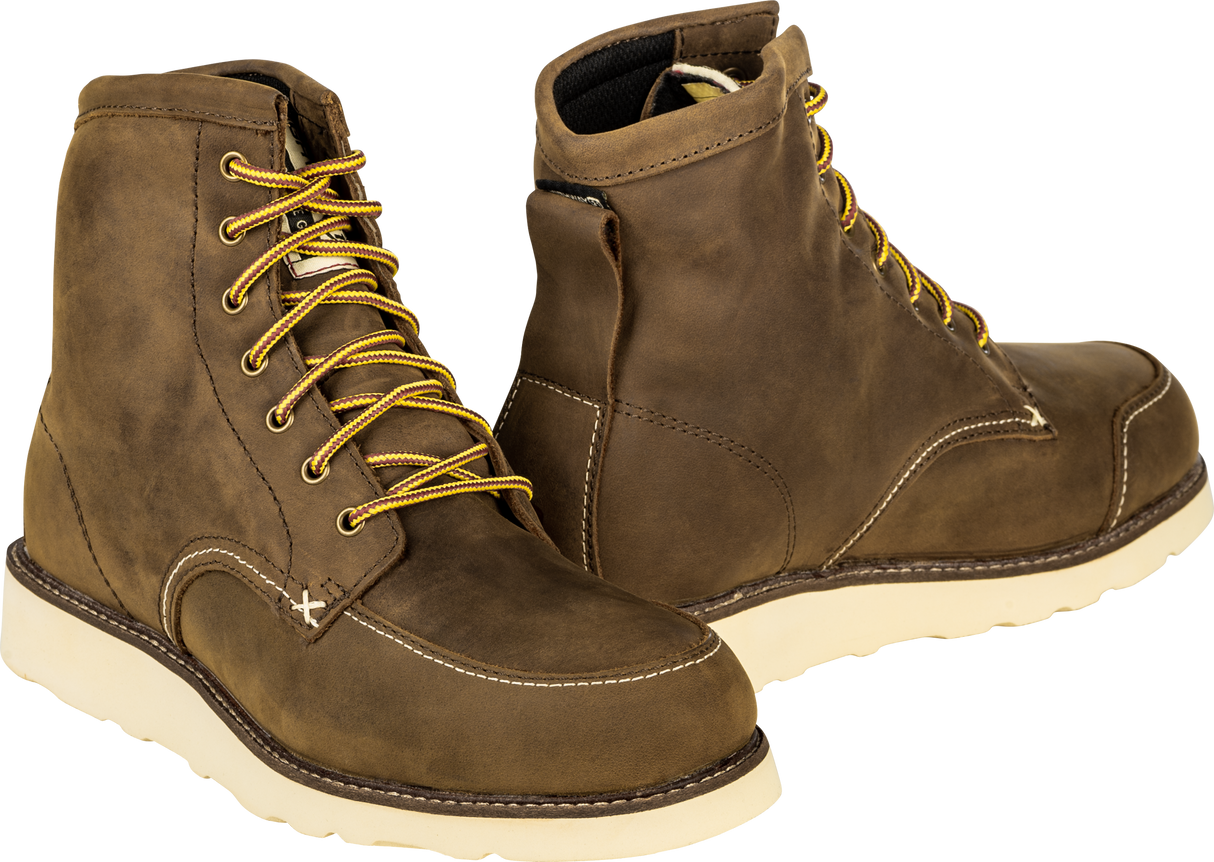 Highway 21 Journeyman Boots Brown Size 13 – Durable Work and Ride Footwear for Motorcycle Enthusiasts