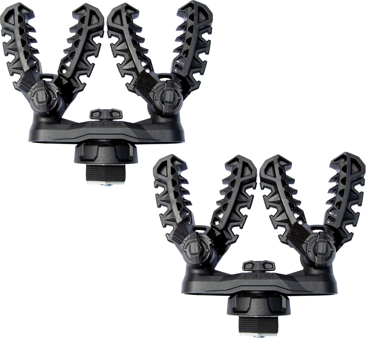 KOLPIN Rhino Grip XLR Double LINQ - Heavy-Duty ATV and UTV Gear Mount with Adjustable Clamps