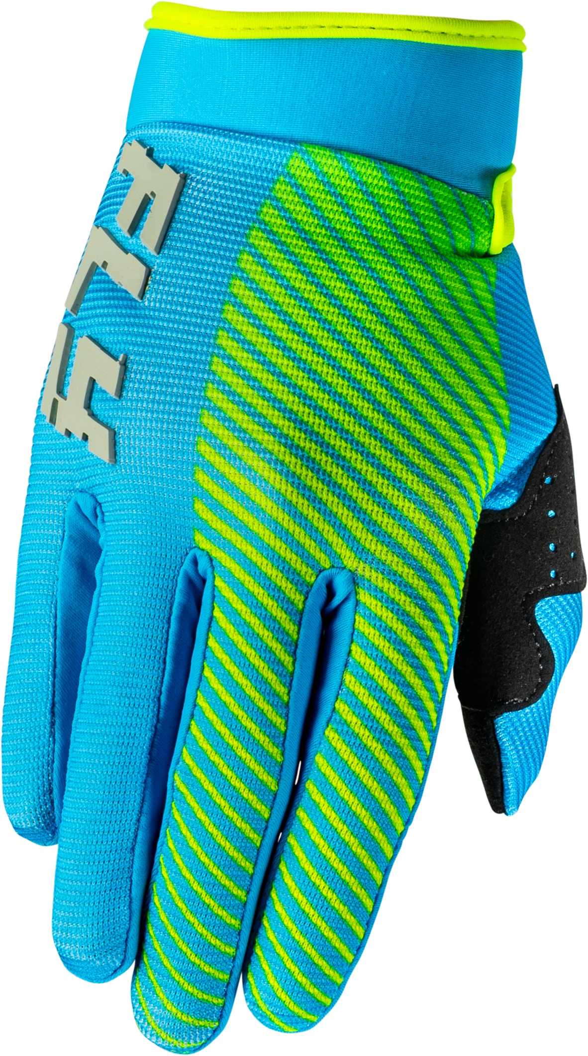 Fly Racing Youth F 16 Gloves Blue/Hi Vis Y2XS - All-Around Performance Riding Gloves for Off-Road and Motocross