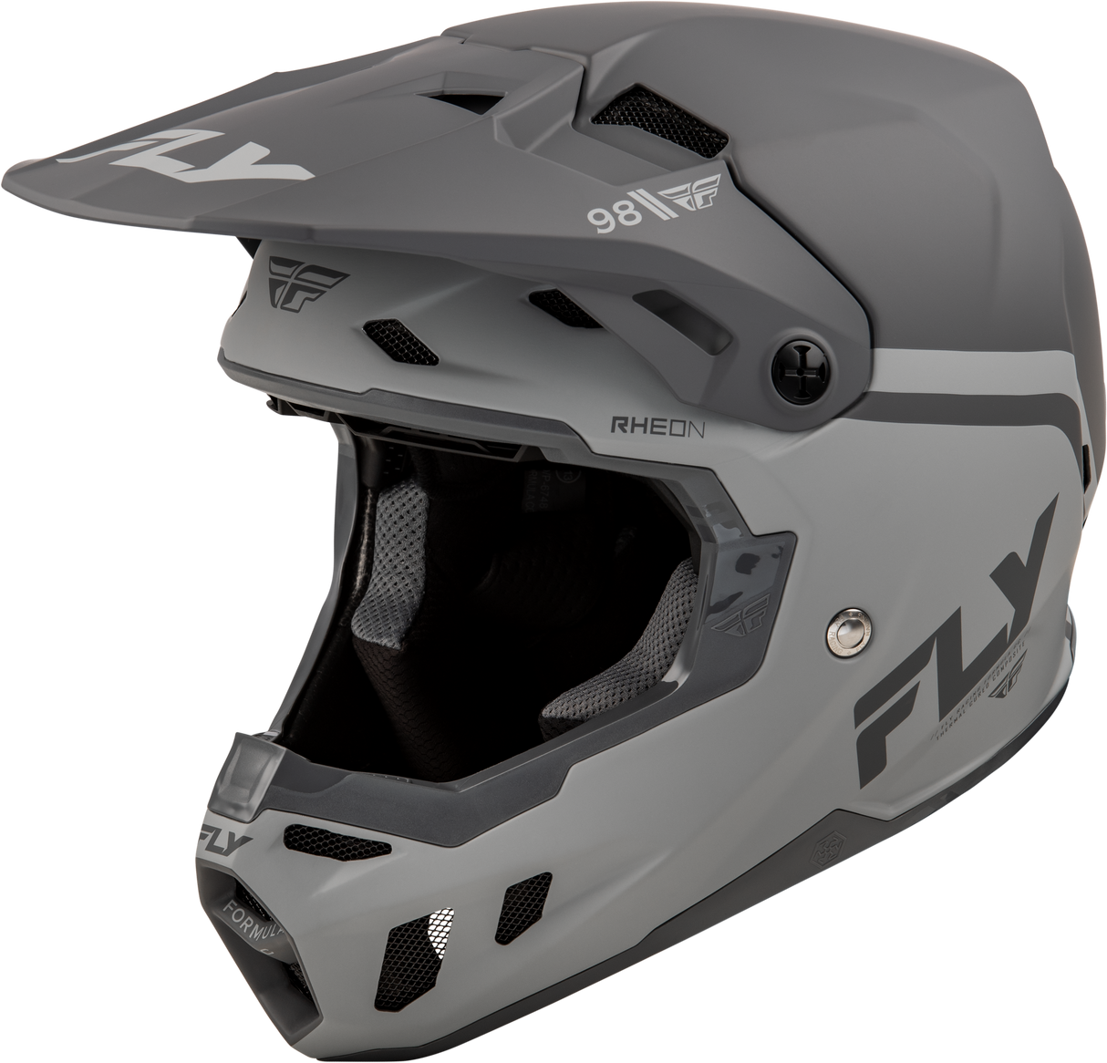 Fly Racing Formula CC Objective Helmet Matte Black/Grey Small for Motocross and Off-Road Riding