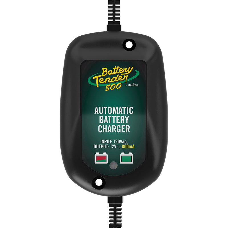 Battery Tender 12V 800mA Weatherproof Battery Charger - Part Number 022-0150-DL-WH