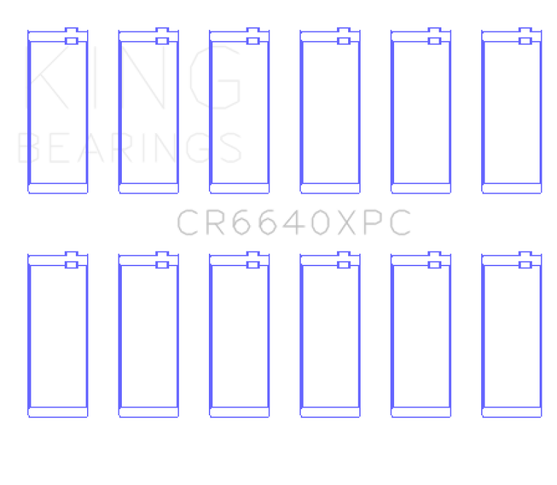 King Engine Bearings BMW M20 & M50 2.0L / 2.5L / 2.7L (Size STDX) Coated Performance Rod Bearing Set
