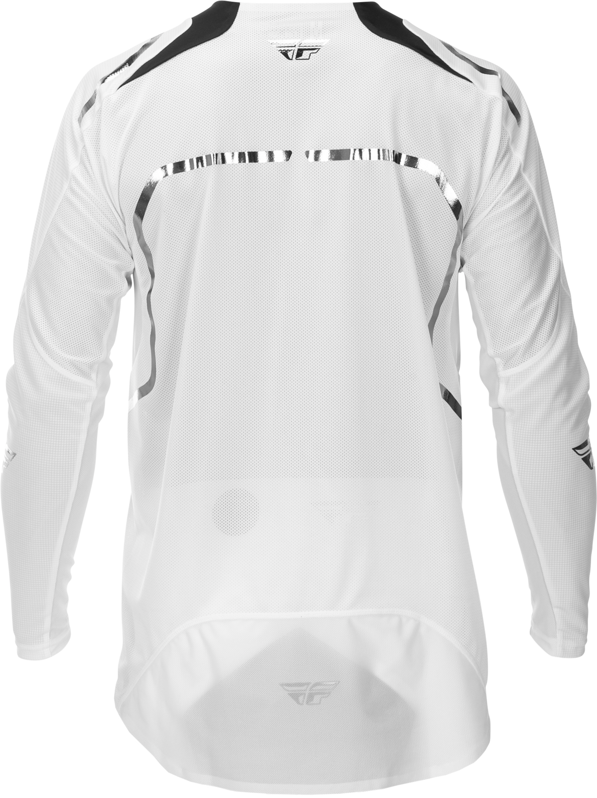 Fly Racing Evolution DST Le Flash Jersey White/Silver Large - Cycling Jersey for Men and Women