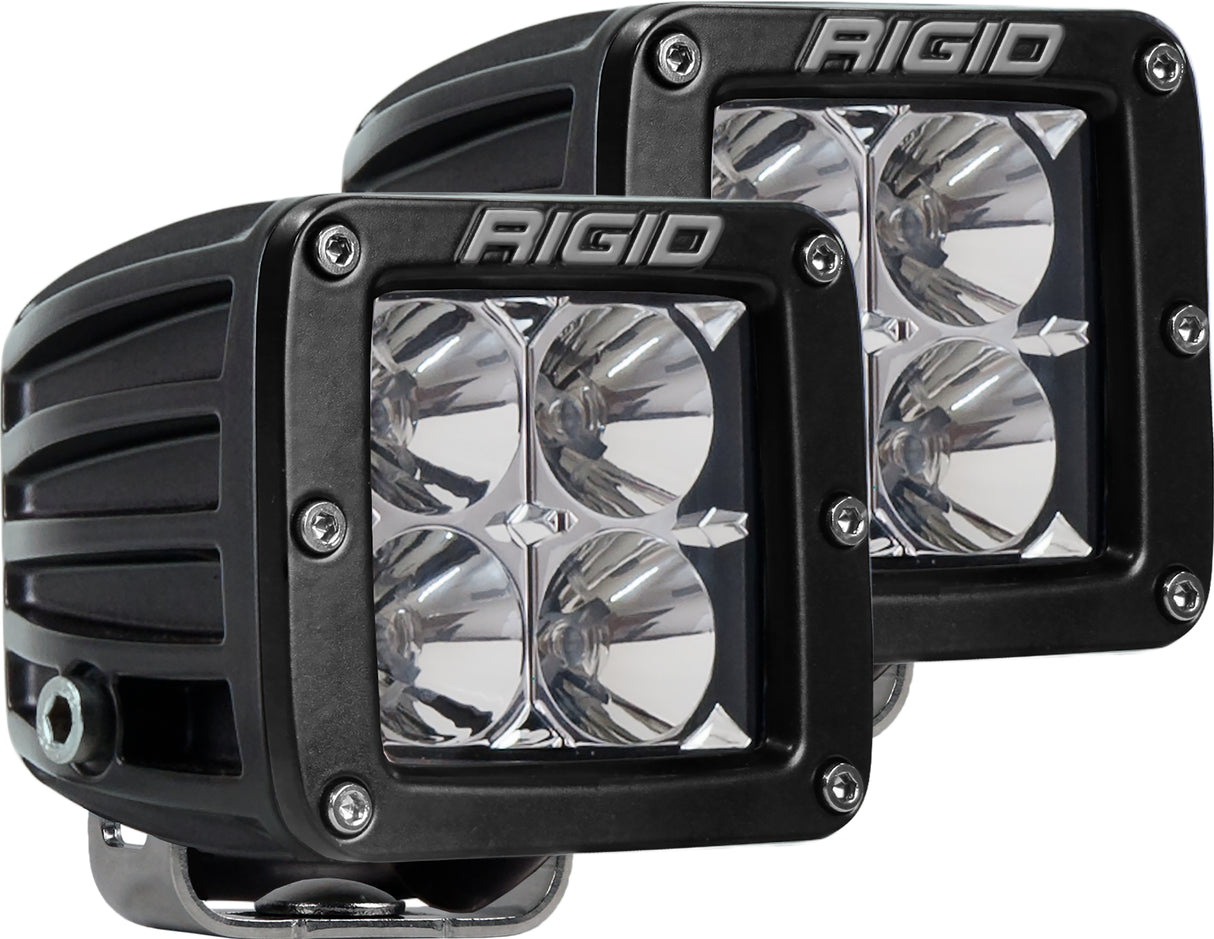 RIGID D Series Pro Flood Standard Mount Light Pair for Truck, SUV, and Off-Rroad Vehicles