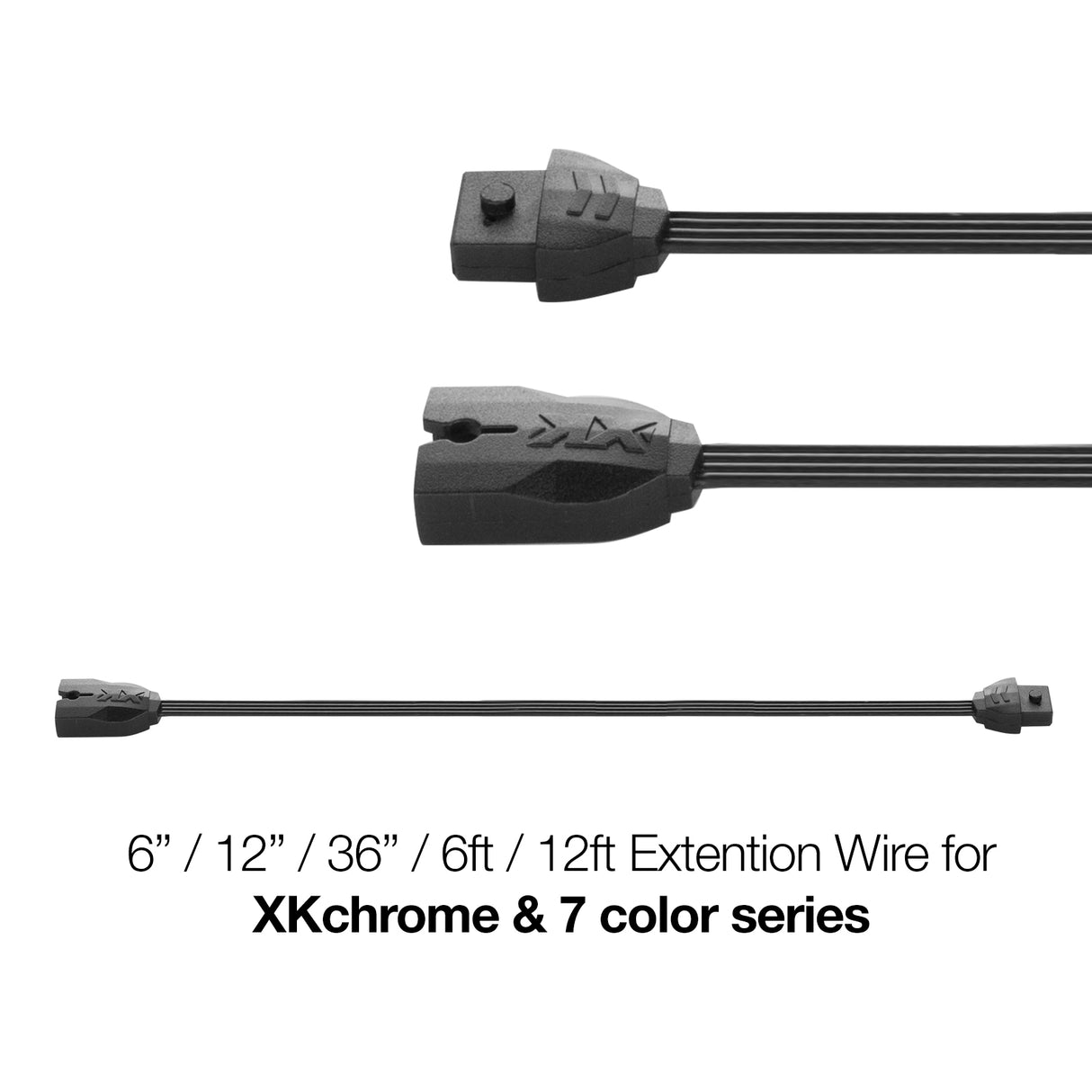 XK GLOW 6ft 4 Pin Extension Wire for Custom Car Lighting Installations