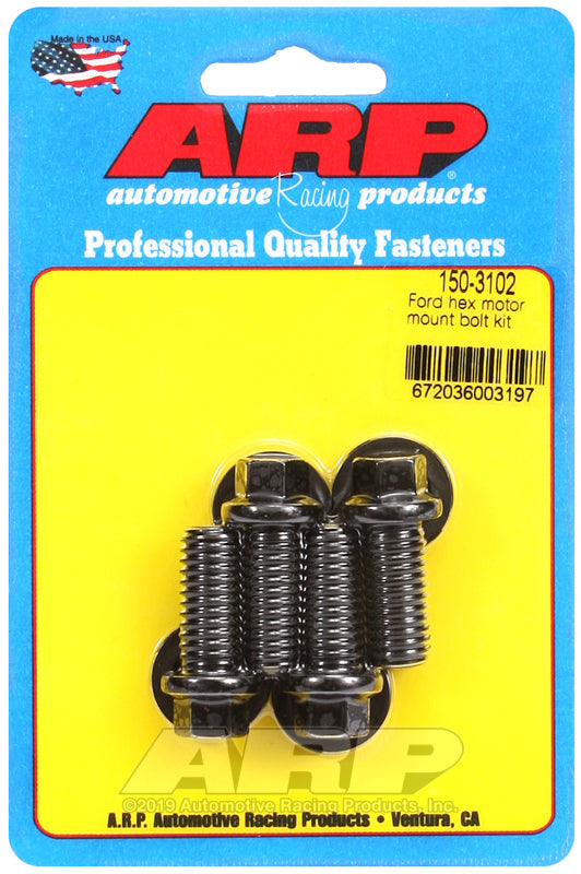 ARP Ford Hex Motor Mount Bolt Kit Part Number 150-3102 for Ford Vehicles