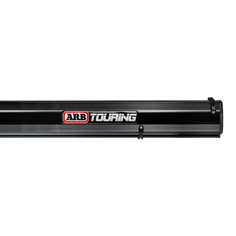 ARB Black Edition Aluminum Awning with LED Light Strip – 8.2 ft x 8.2 ft, Black Frame