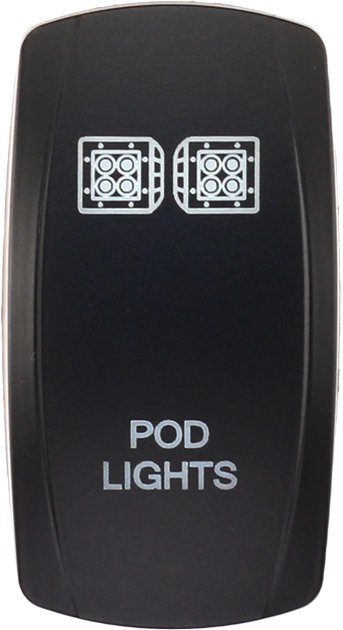 XTC Power Products SW00-00107039 Dash Switch Rocker Face Pod Lights for Jeep Wrangler and Toyota Tacoma