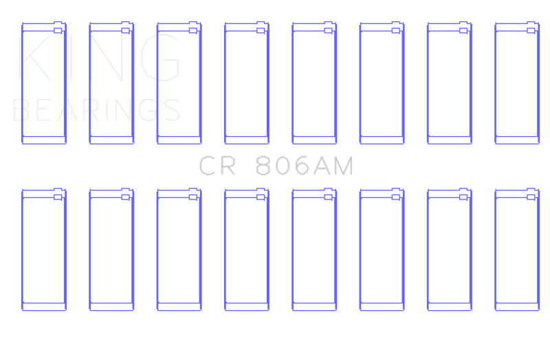 King Engine Bearings Chrysler 361Cl/383Cl (Size Standard) Connecting Rod Bearing Set