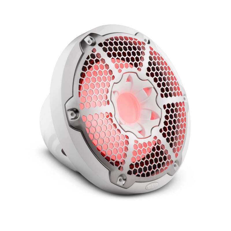 DS18 NXL-10SUB/WH 10-Inch Subwoofer with Enclosure - 300 Watts RMS, 4 Ohm Single Voice Coil, White for Powersports Vehicles