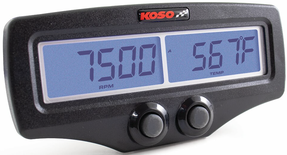 KOSO Dual EGT Gauge with RPM and Water Temperature for Diesel Trucks and Performance Vehicles (Part BA006010)