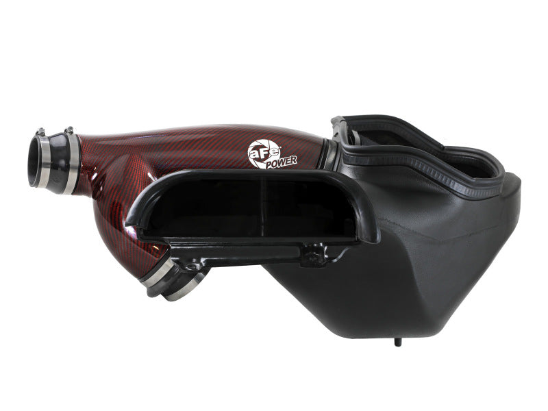 aFe Power Track Series Red Kevlar and Carbon Fiber Intake System with Pro 5R Filter for Ford F-150 2021-2022 3.5L V6