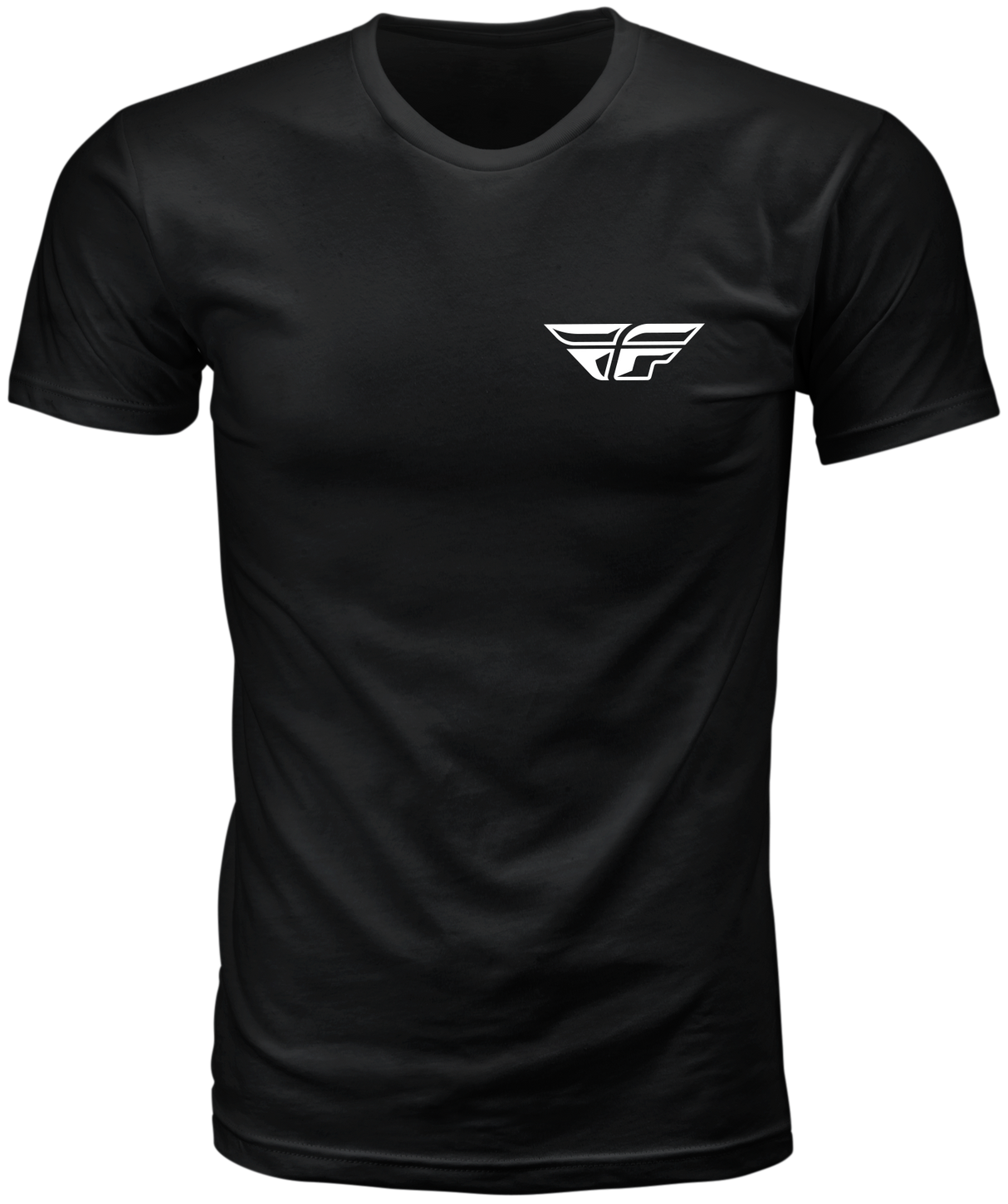 Fly Racing Staple Tee Black Small - Premium Crew Neck T-Shirt for Motorcycle and ATV Riders
