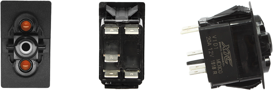 XTC Power Products Dash Switch Body Single ACC Amber/Amber for UTVs and Off-Road Vehicles
