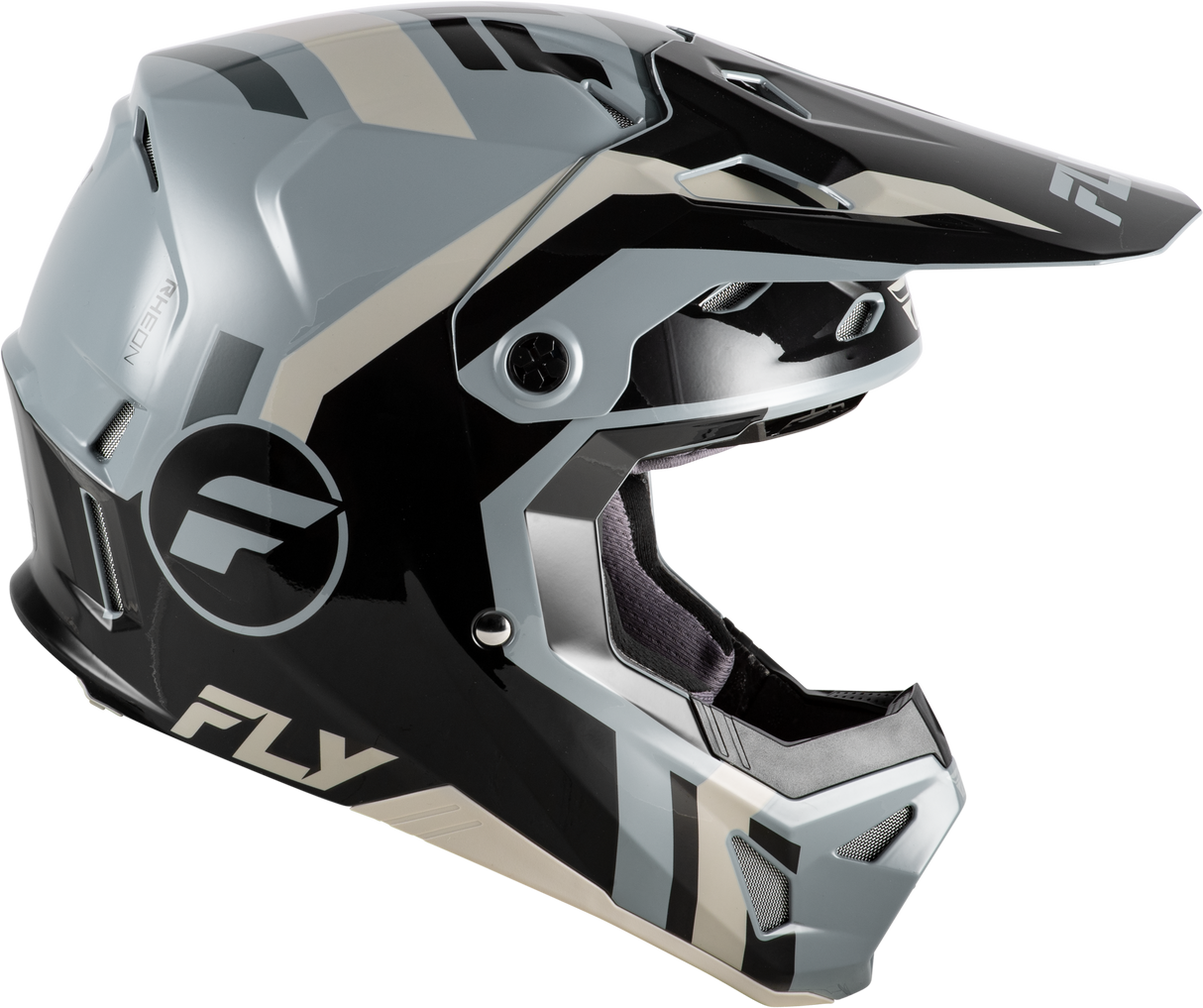 Fly Racing Formula Cp Seal Helmet for Motorcycles - Medium Fit - Black/Grey/Light Grey