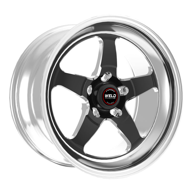 Weld S71 17x10 Inch Black Modular Wheel with 5x120mm Bolt Pattern and High Pad Design