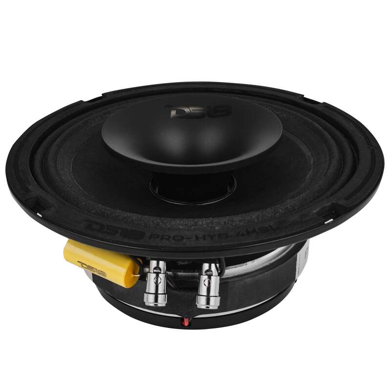 DS18 PRO-HY6.4MSL 6.5-inch 150W RMS Mid-Range Loudspeaker with Shallow Grill for Car Audio