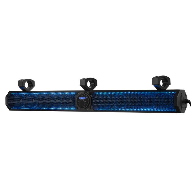 DS18 SB37BTXRGB 37-Inch Marine-Grade Bluetooth Soundbar with RGB Lighting and 200W RMS for Powersports Vehicles