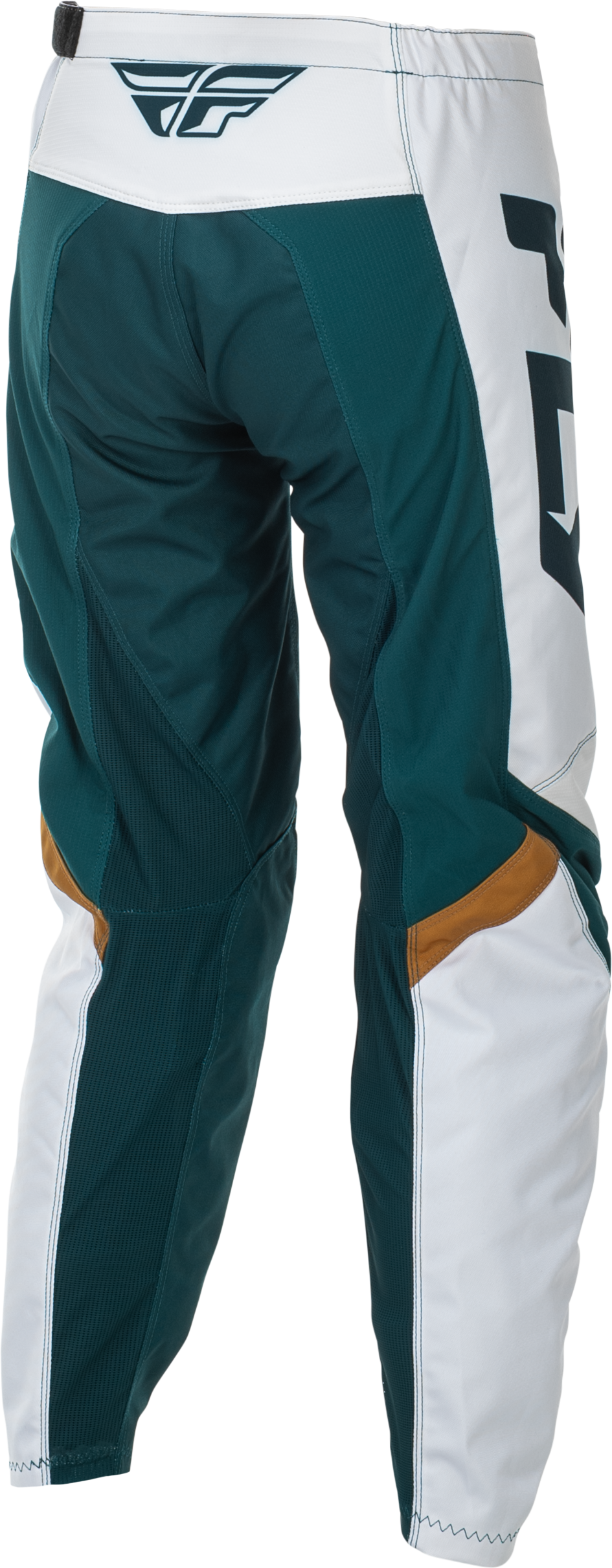 Fly Racing Women's F 16 Pants for Off-Road Motorcycles - Teal/White/Gold, Size 07/08, Fits Honda CRF250R, Yamaha YZ250F, Kawasaki KX250, KTM SXF250