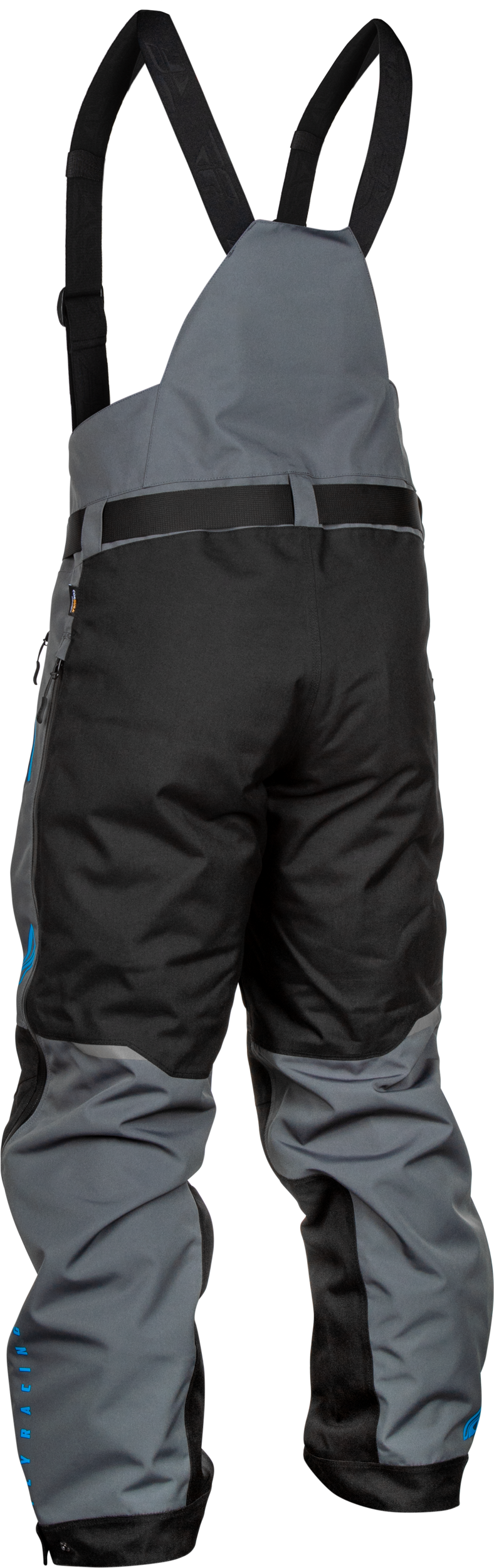 Fly Racing Carbon Bib Grey/Blue Large for Motocross and Off-Road Vehicles