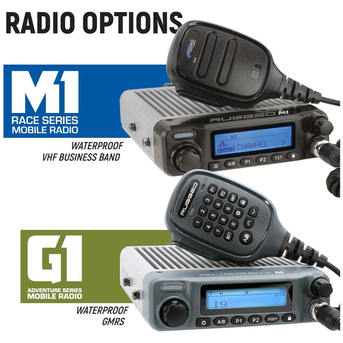 Yamaha RMAX Complete Communication Kit with Rocker Switch Bluetooth Intercom and 2-Way Radio | Rugged Radios
