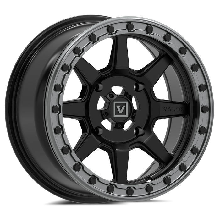 V13 Satin Black UTV Beadlock