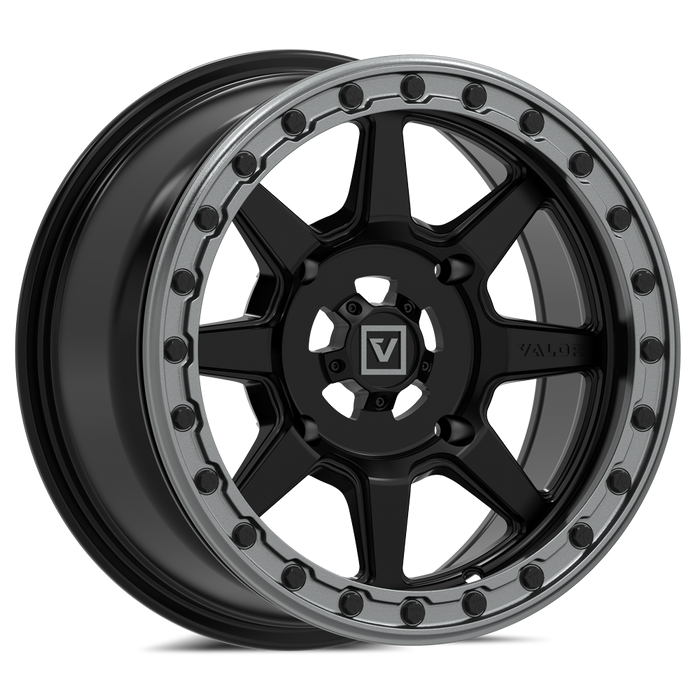 V13 Satin Black UTV Beadlock