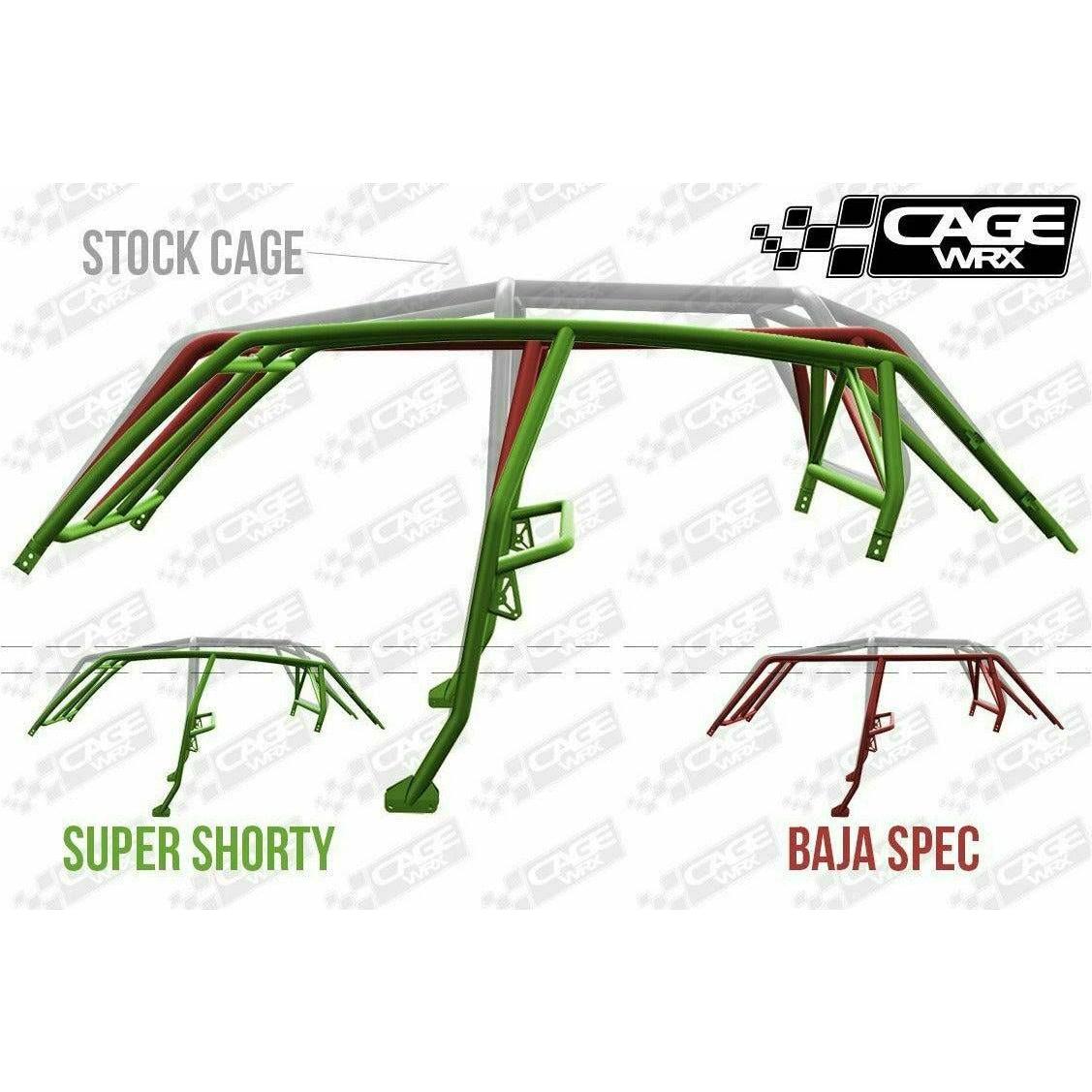 Polaris RZR 4 (2019-2023) Raw Assembled Super Shorty Cage with Roof | CageWRX