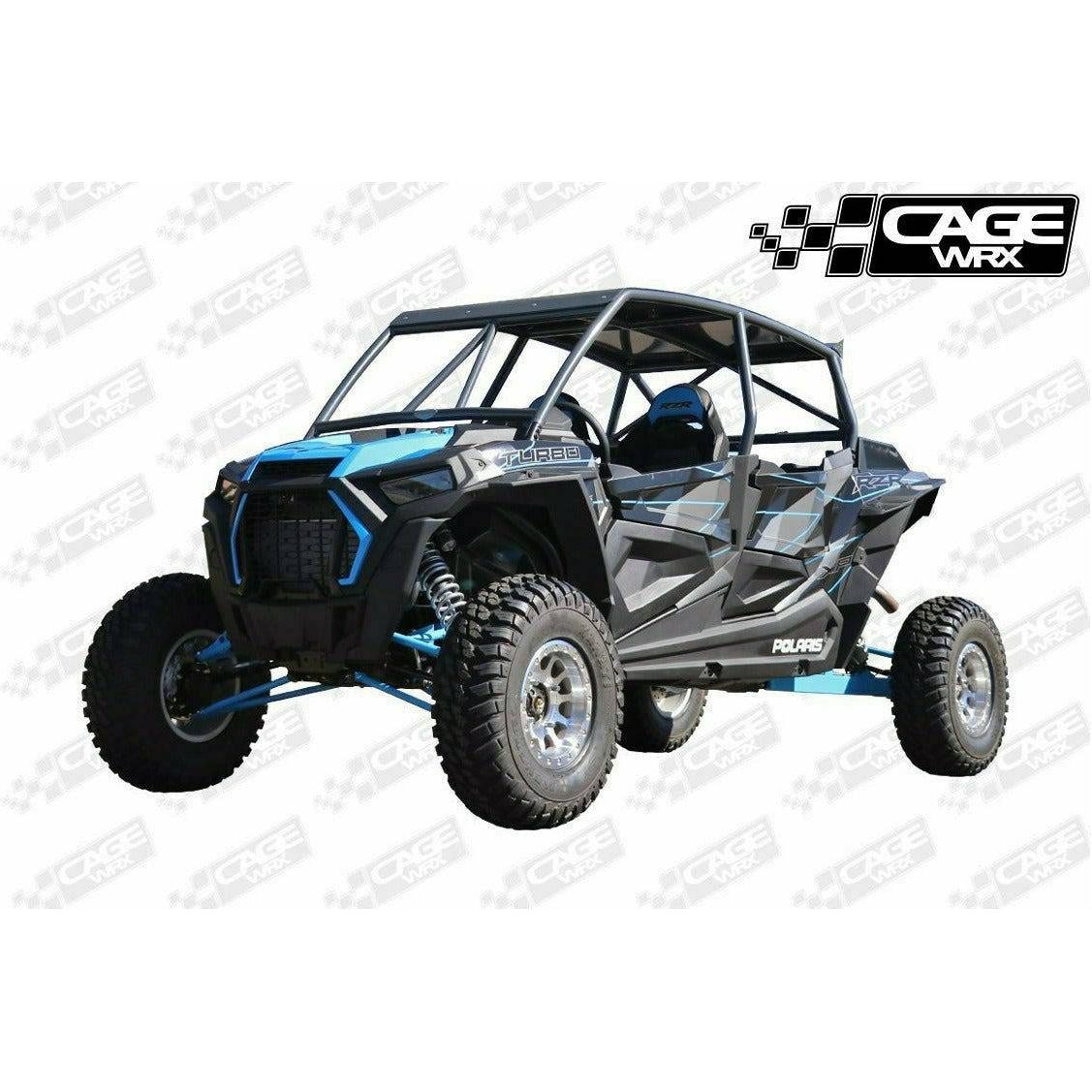 Polaris RZR 4 (2019-2023) Raw Assembled Super Shorty Cage with Roof | CageWRX