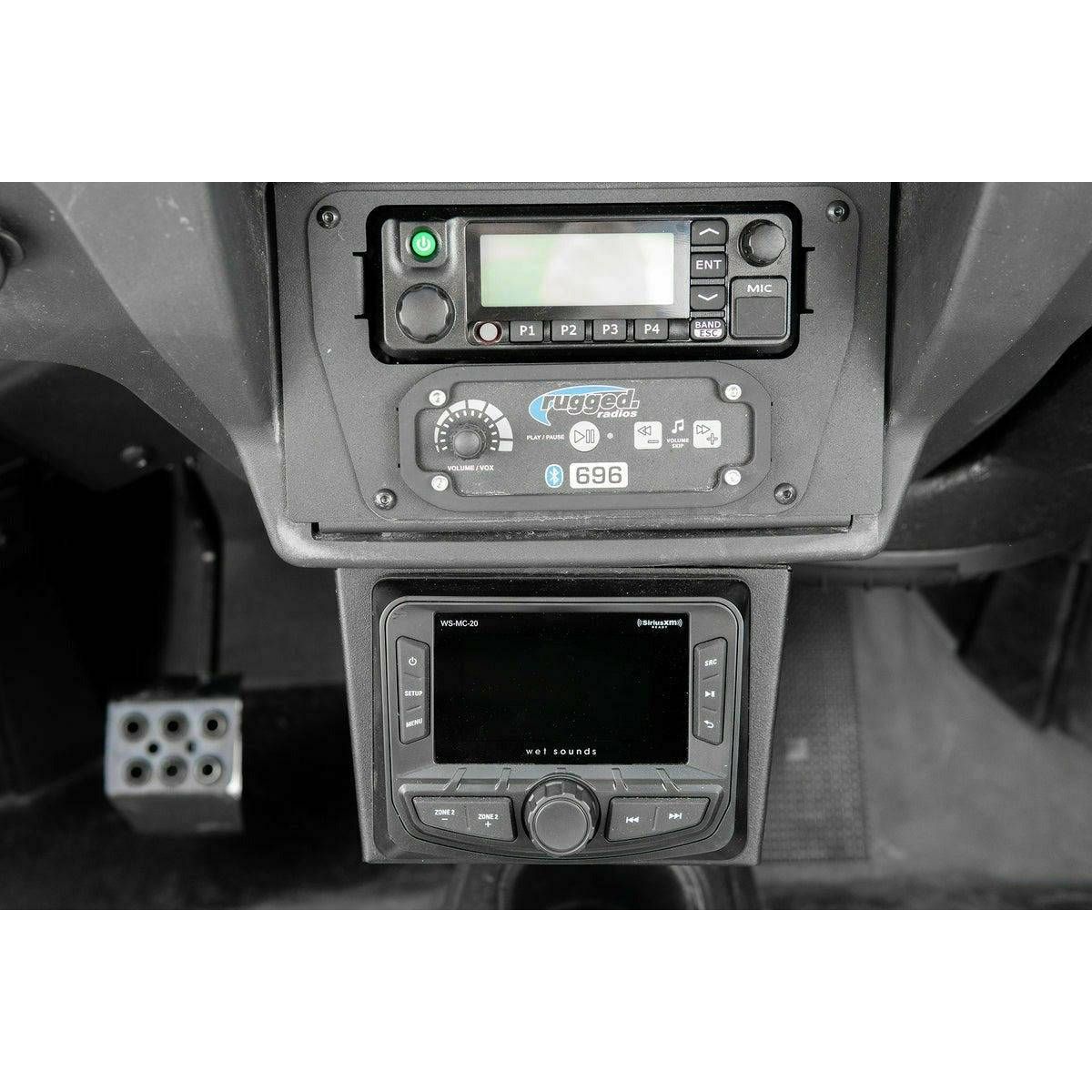 UTV Stereo Polaris RZR Under Dash Display Mount