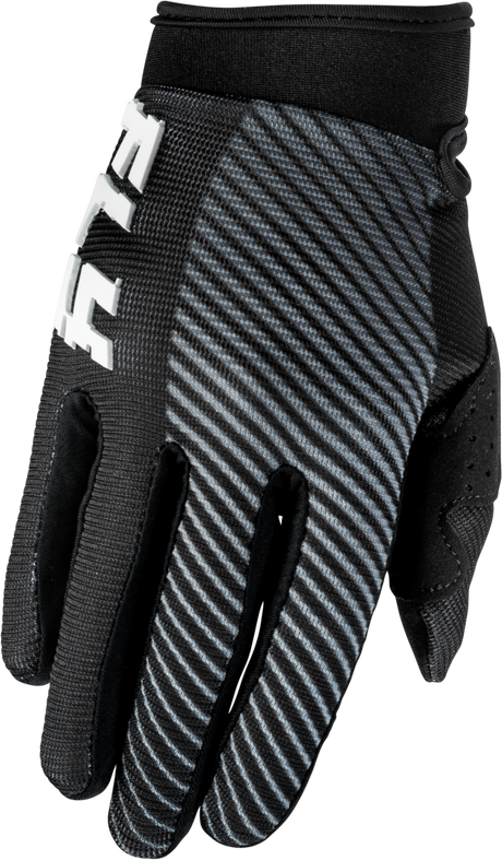 Fly Racing Youth F 16 Gloves Black/White Y3XS - All-Around Performance Riding Gloves for Youth Motorcycles