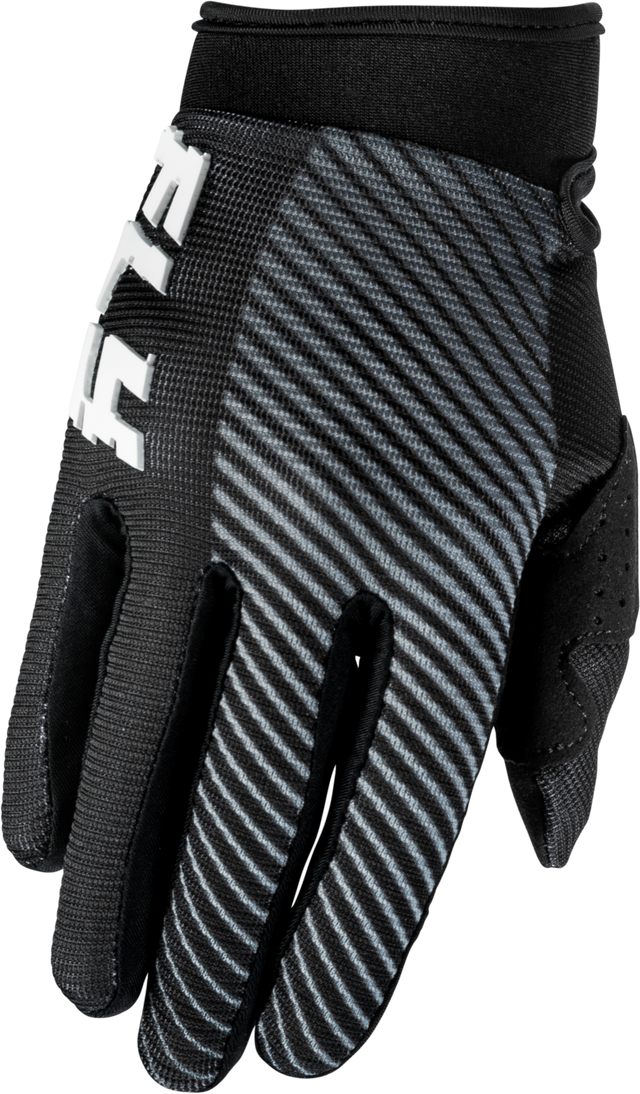 Fly Racing Youth F 16 Gloves Black/White for Motocross and Off-Road Vehicles