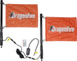 DragonFire Racing 2Ft Spiral LED Light Whip – Black with Programmable Dance Patterns