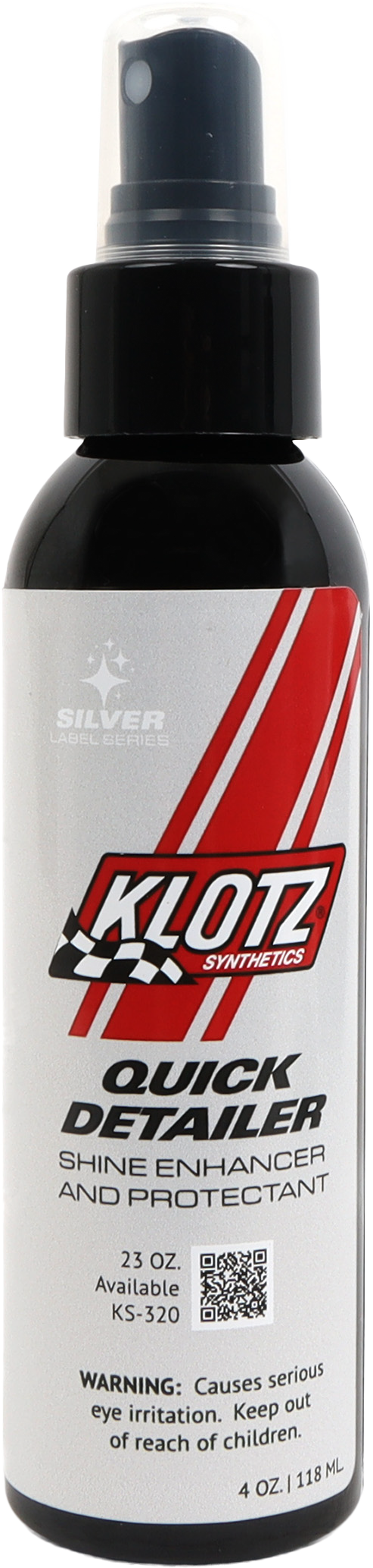 KLOTZ KS-324 Quick Detailer 4 oz – Ideal for Cars, Trucks, and SUVs with Painted, Metal, Glass, and Mirror Surfaces