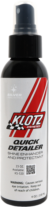 KLOTZ KS-324 Quick Detailer 4 oz – Ideal for Cars, Trucks, and SUVs with Painted, Metal, Glass, and Mirror Surfaces